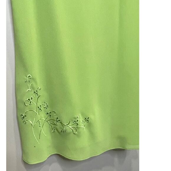 Studio I Vintage Style 2-Peice Lime Green Dress Lightweight Women's Sz 18 - Picture 10 of 10